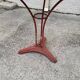 Gueridon de bistrot rond ancien en metal peint n°5