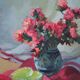 Tableau bouquet de fleurs années 50