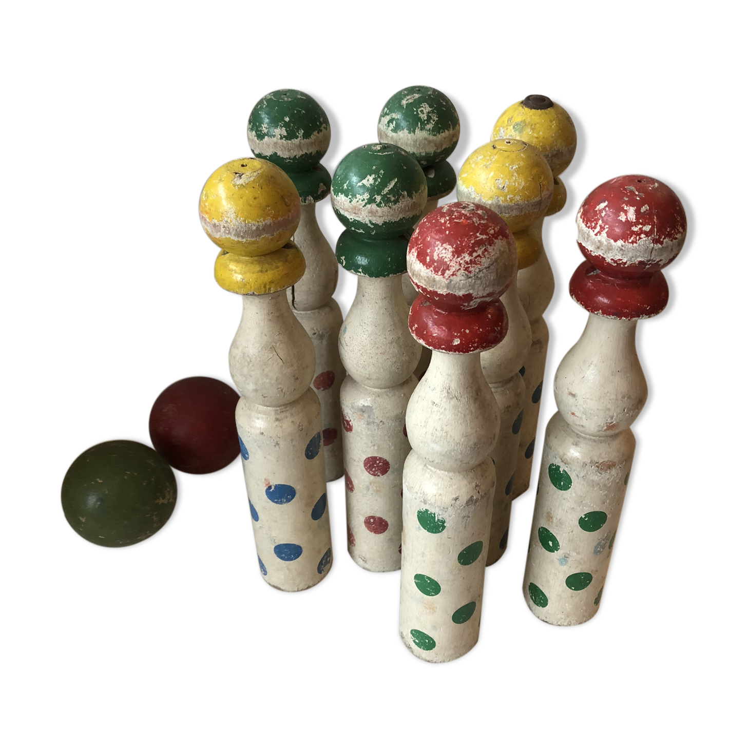 Bowling old toy wooden