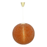 Suspension orange Sugar ball by John and Sylvia Reid from the 1960s.