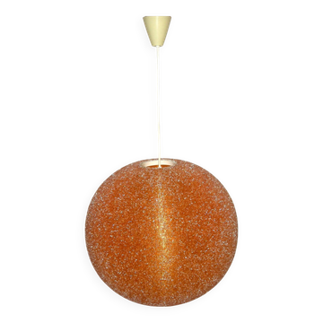 Suspension orange Sugar ball de John et Sylvia Reid, années 60