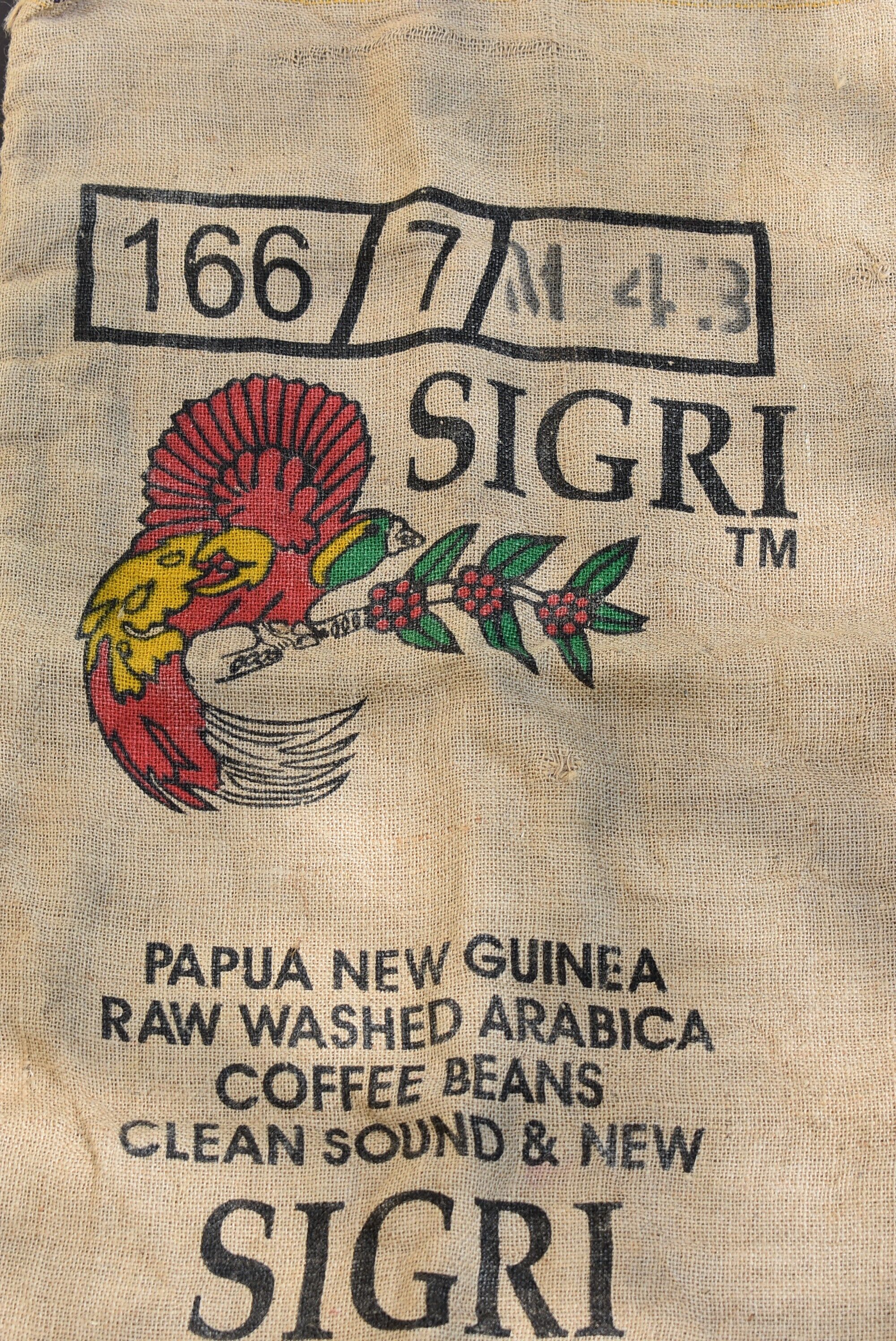 New Guinéa coffee jute bag