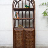 Rattan canning shelf