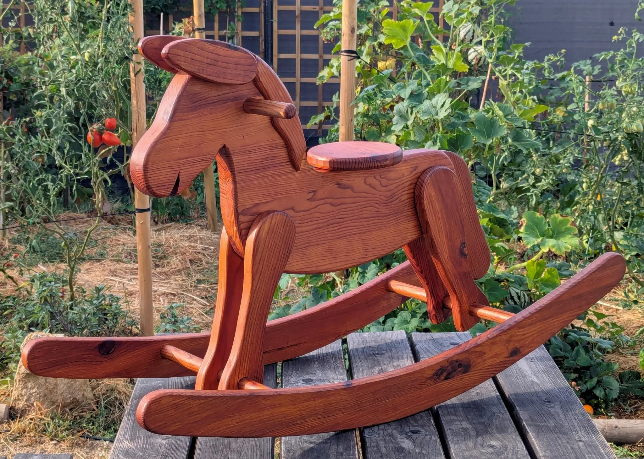 Rocking Horse La Varlope Solid Pine Wood Toy Child