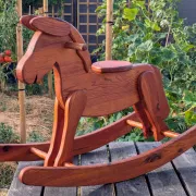 Rocking Horse La Varlope Solid Pine Wood Toy Child