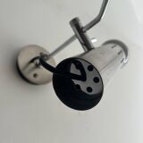 Paire d'appliques vintage orientable Alain Richard A5, métal chromé et mat, France 1960