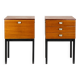 Mid-Century Modern Czechoslovakian Mahogany Nightstands by Up Závody, 1970s