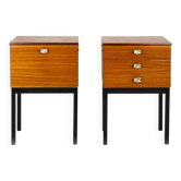 Mid-Century Modern Czechoslovakian Mahogany Nightstands by Up Závody, 1970s