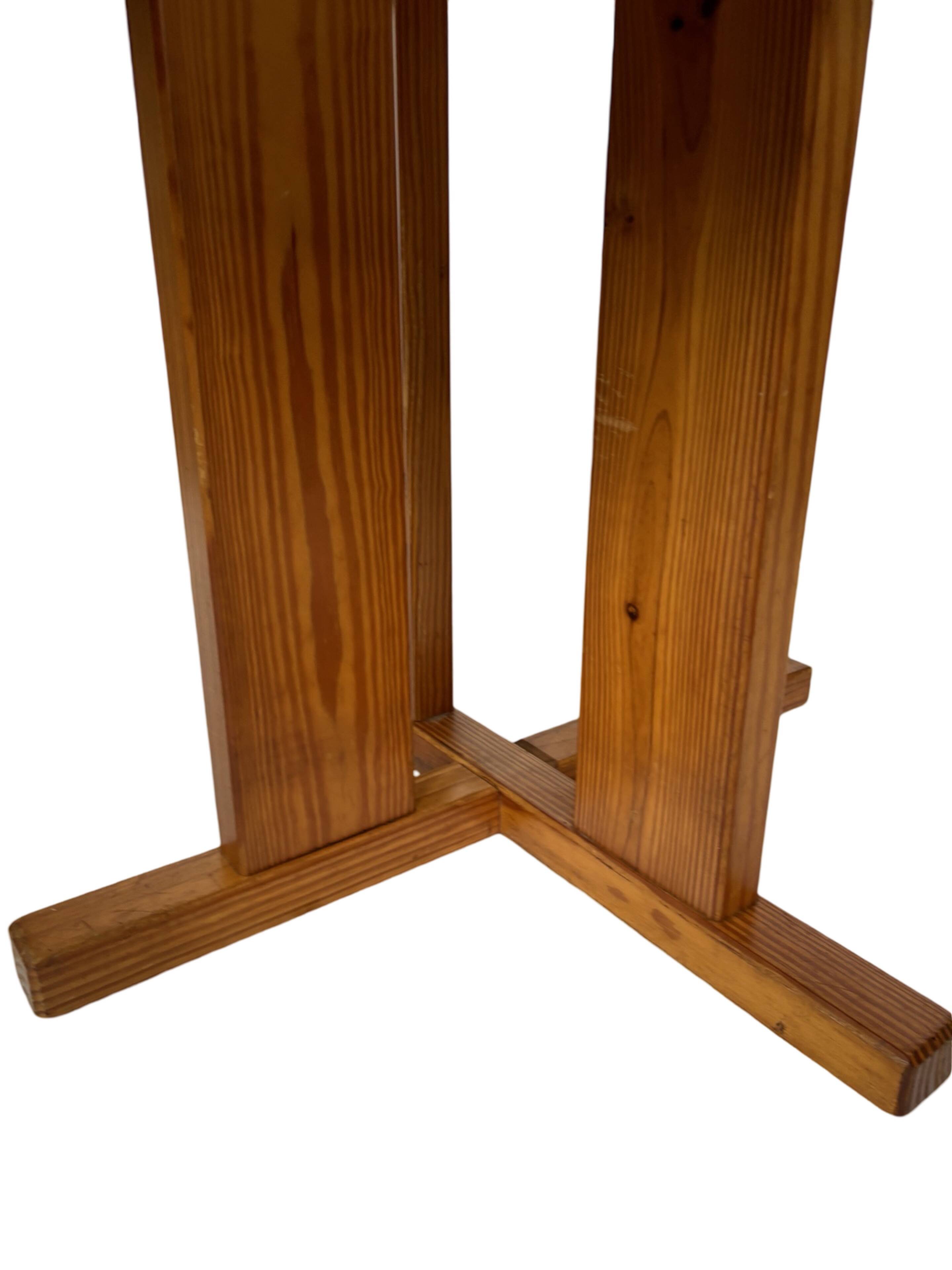 Vintage Design Pine Dining Table, Oval Table from the 1970s