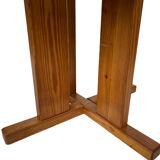 Vintage Design Pine Dining Table, Oval Table from the 1970s
