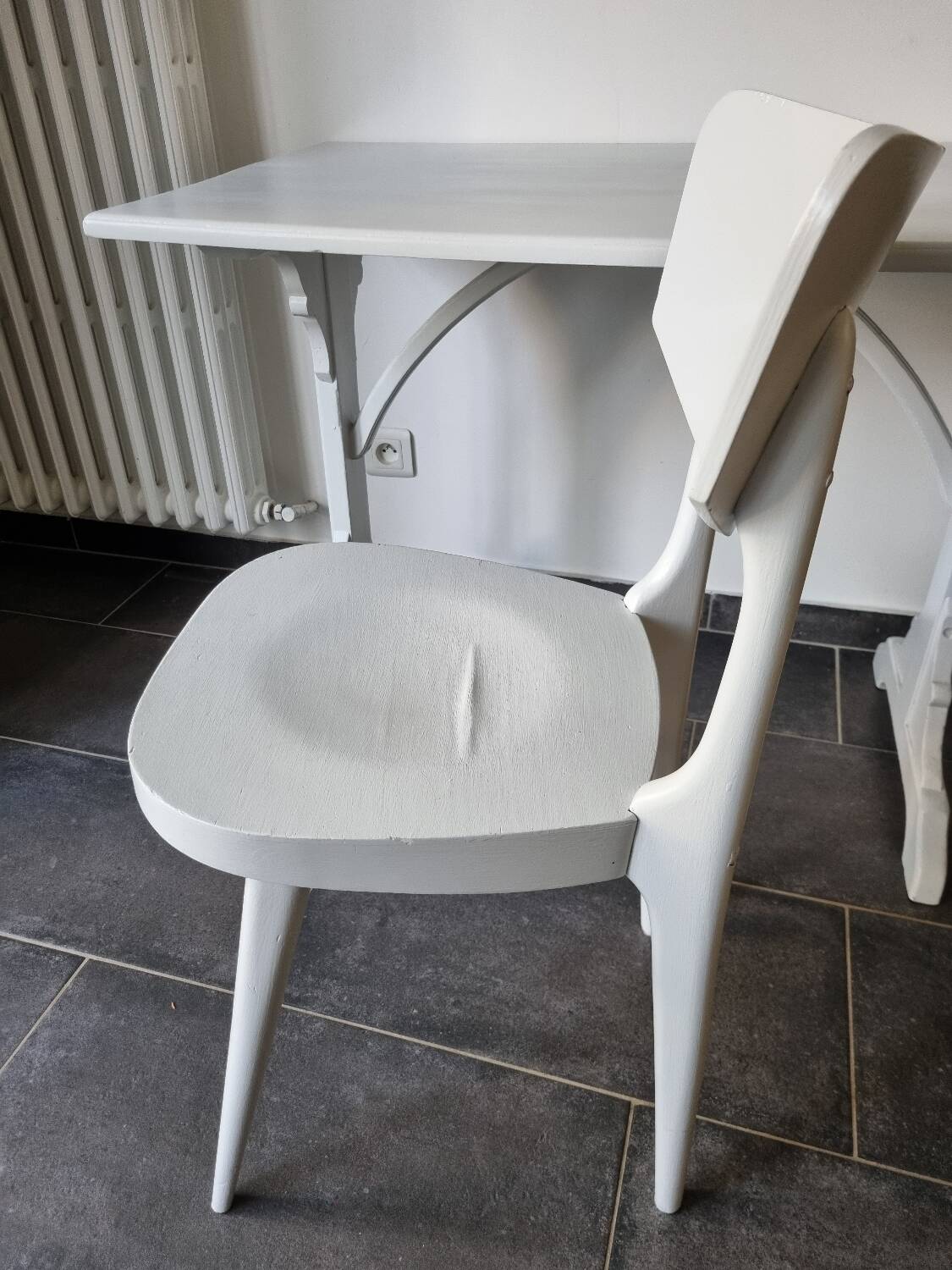 Bistro desk, occasional desk or art deco desk and chair