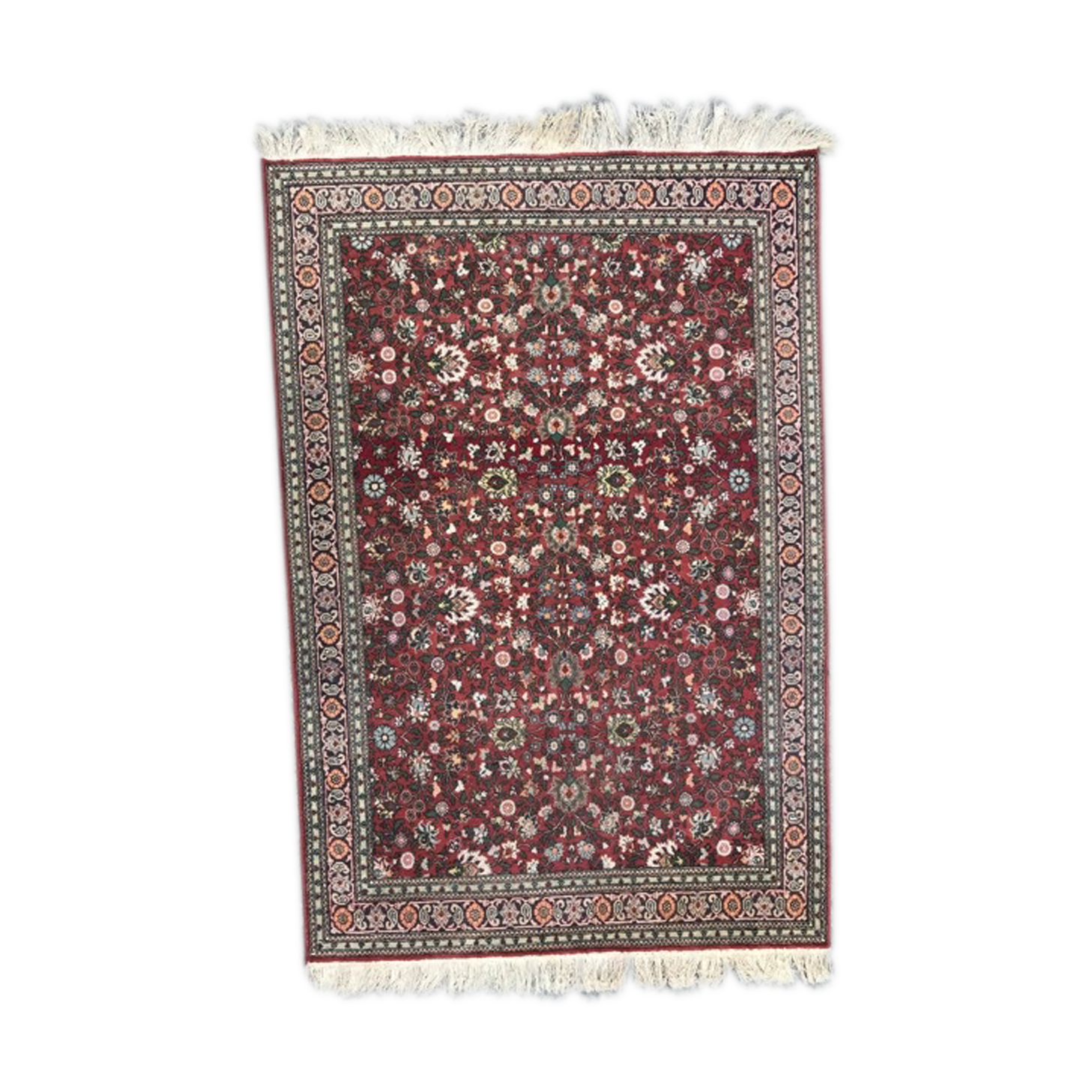 Vintage Turkish carpet Hereke end knoated hand 150x225 cm