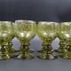 Lot of 8 glasses of wine or water - bubbling glass year 1970