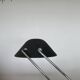 1980s lamp, Memphis style, chrome metal and granulated black paint.