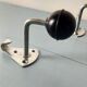 2 Bakelite ball coat hooks