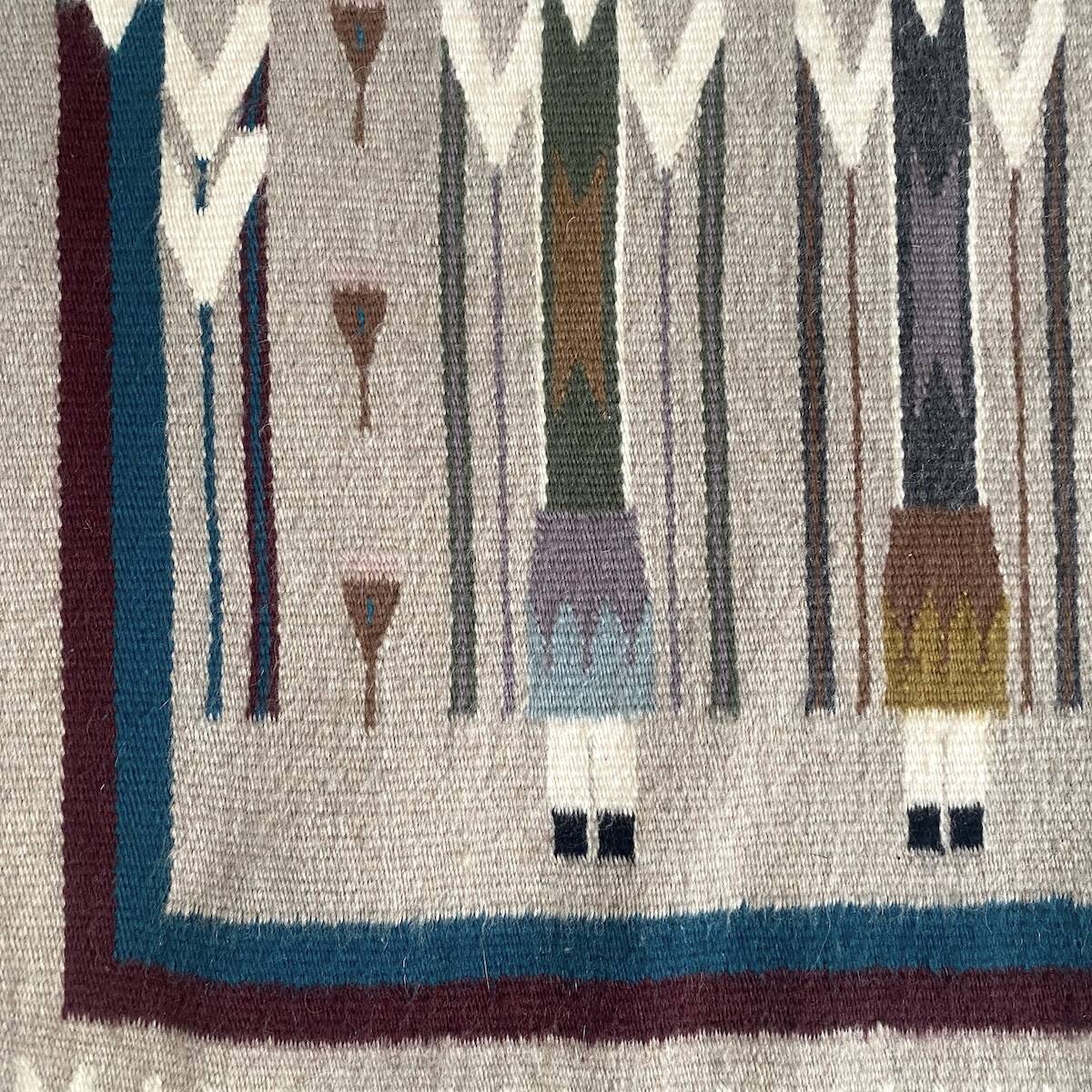 Navajo rug woven in the late 1980s.