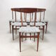 Set of 6 Mid Century Italian Teak Dining Chairs, 1950s