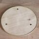 Mirror round surround patinated gilded brass metal