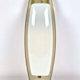 Veca vintage Art Deco white and amber glass wall lamp