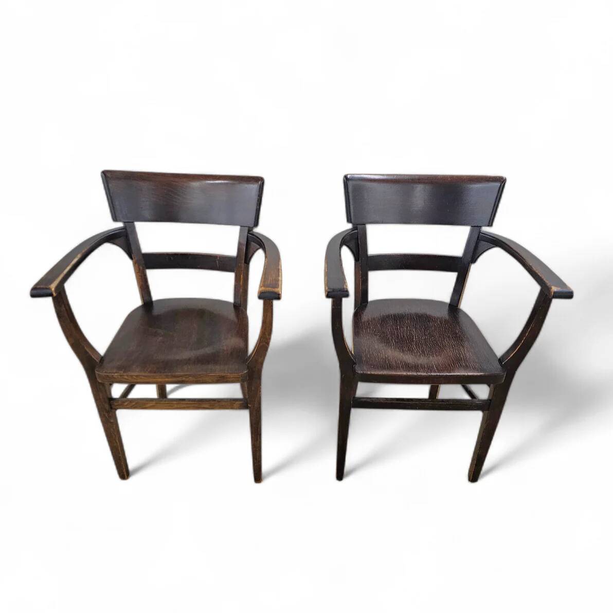 2 chaises de salle à manger / marquées "twente" / années 1930