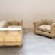 3-seater sofa and silk armchair, Tommaso Barbi, 1970