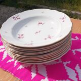 Assiettes sarreguemines digoin modèle aurore