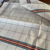 6 tea towels in metis, blue flower