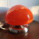 Lampe champignon tactile orange