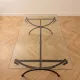 Classic coffee table in wrought iron and glass