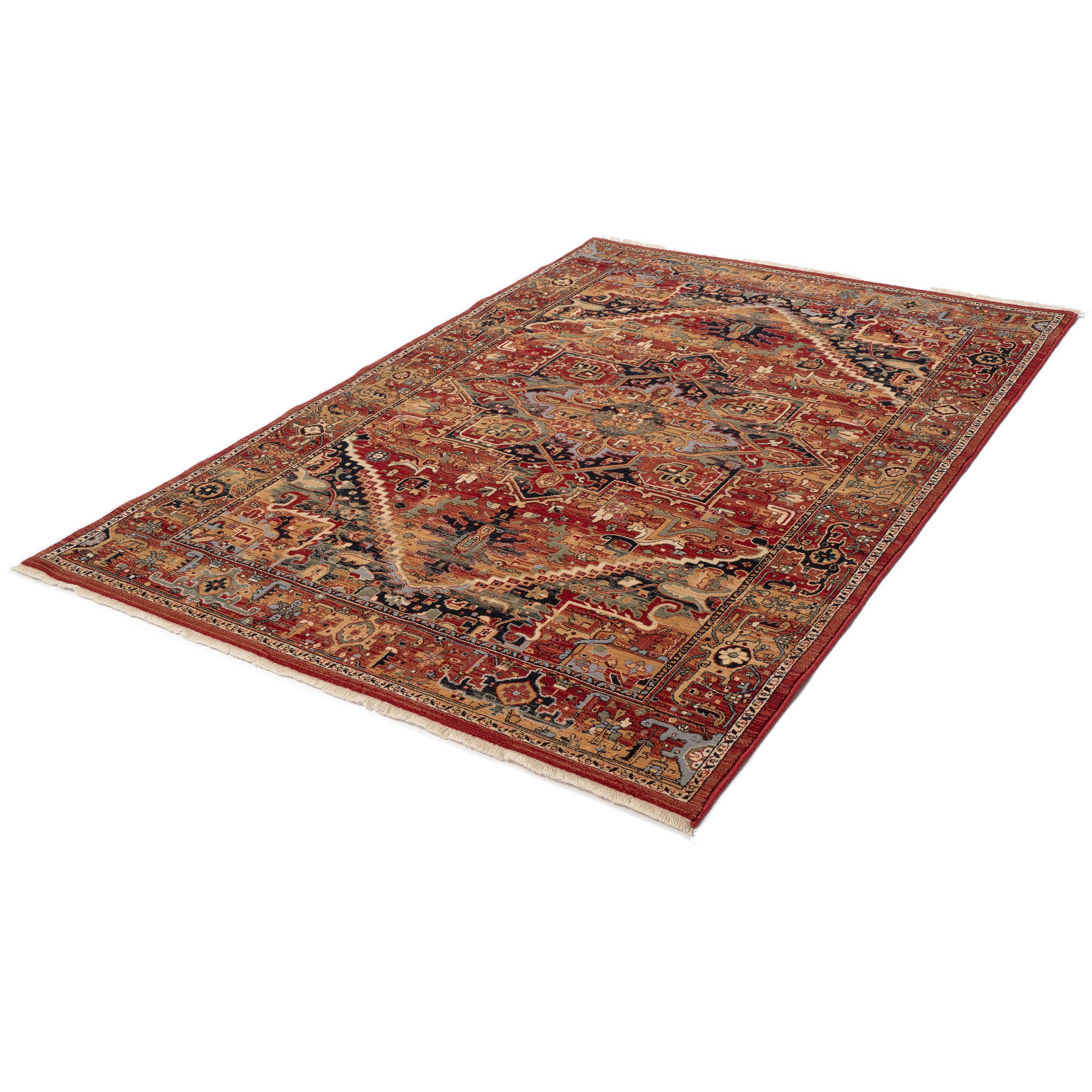 Red oriental carpet 200x300 cm antique