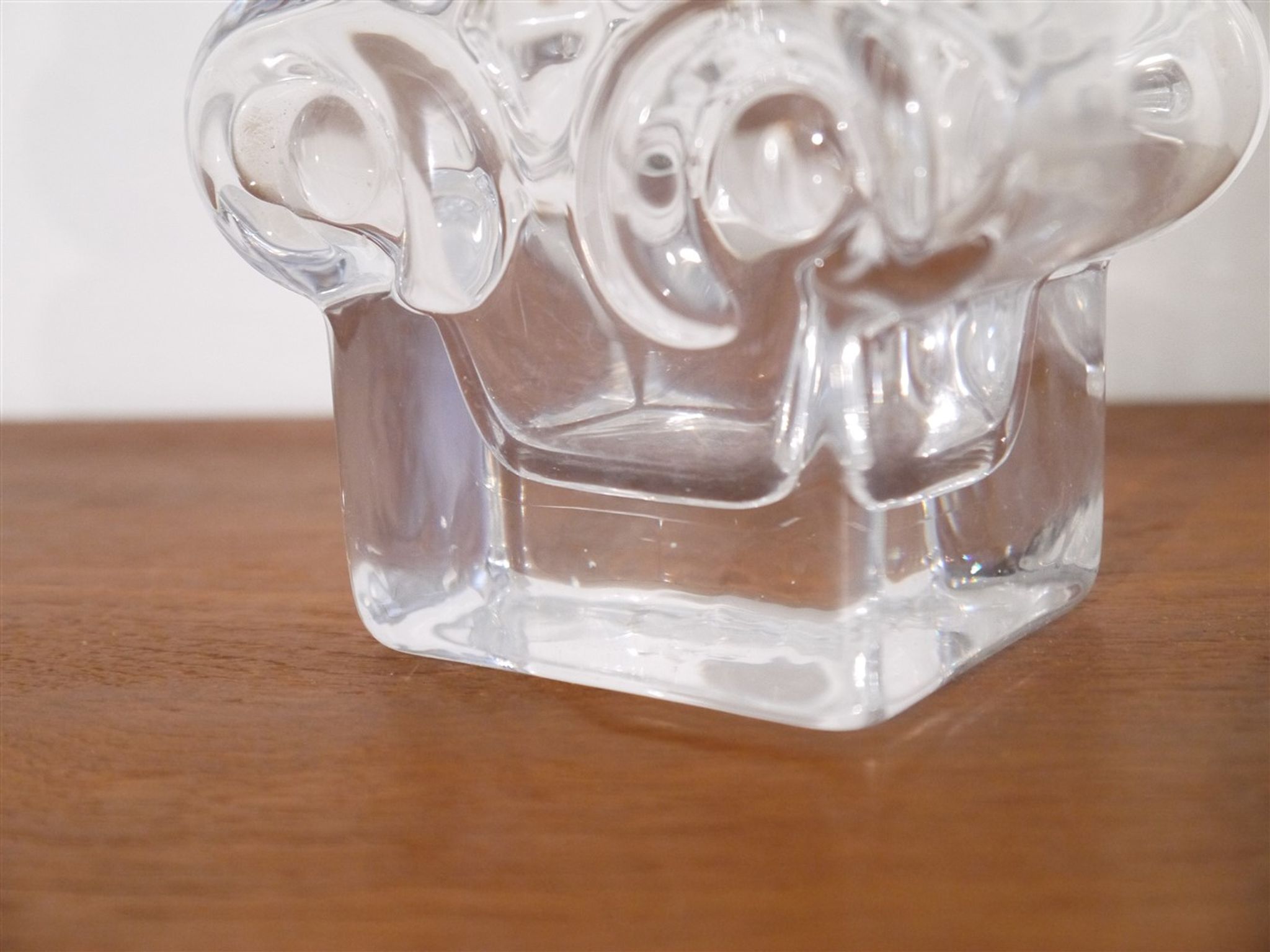 Vase en cristal de Lars Hellsten pour Skruf 1970