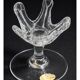 Pair of Whitefriars candlesticks – Crystal 1960 – Mint condition with labels
