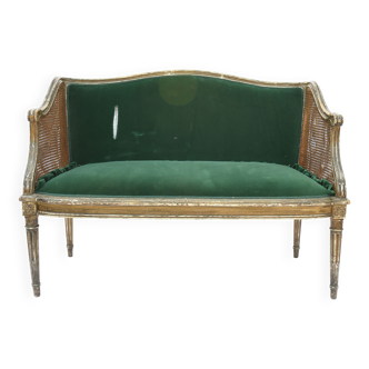 Canned sofa Louis XVI style