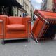 Fauteuils lc2 le corbusier par cassina
