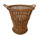 Wicker rattan paper basket 1960, 40 cm