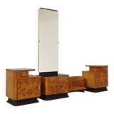 Jindrich Halabala dressing table and bedside tables for Up Zavody 1950