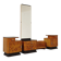 Jindrich Halabala dressing table and bedside tables for Up Zavody 1950
