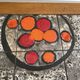 Ceramic coffee table with metal base by G. Reynaud Vallauris