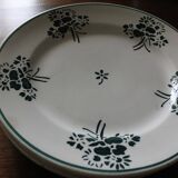 Set of 5 flat plates Faïencerie du Rhône Labrut Frères