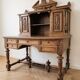 Antique tiered desk in solid oak