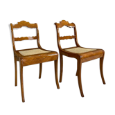 Ensemble de 2 chaises Biedermeier, Autriche, début du 19ème siècle