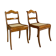 Ensemble de 2 chaises Biedermeier, Autriche, début du 19ème siècle