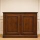 Low plinth buffet – Regency style – Solid oak – Chevron top