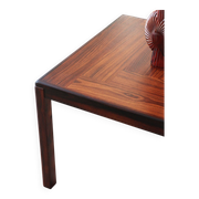 Table d’appoint carrée en palissandre – Henning Kjaernulf pour Vejle Stole