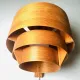 Pine Veneer Curved Wall Lamp By Hans-Agne Jakobsson For Ab Ellysett, Sweden, 1960S