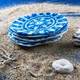 Pure Indigo dessert plates