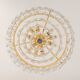 Bakalowits Chandelier, Brass and Crystal Glass, Austria, 1960s