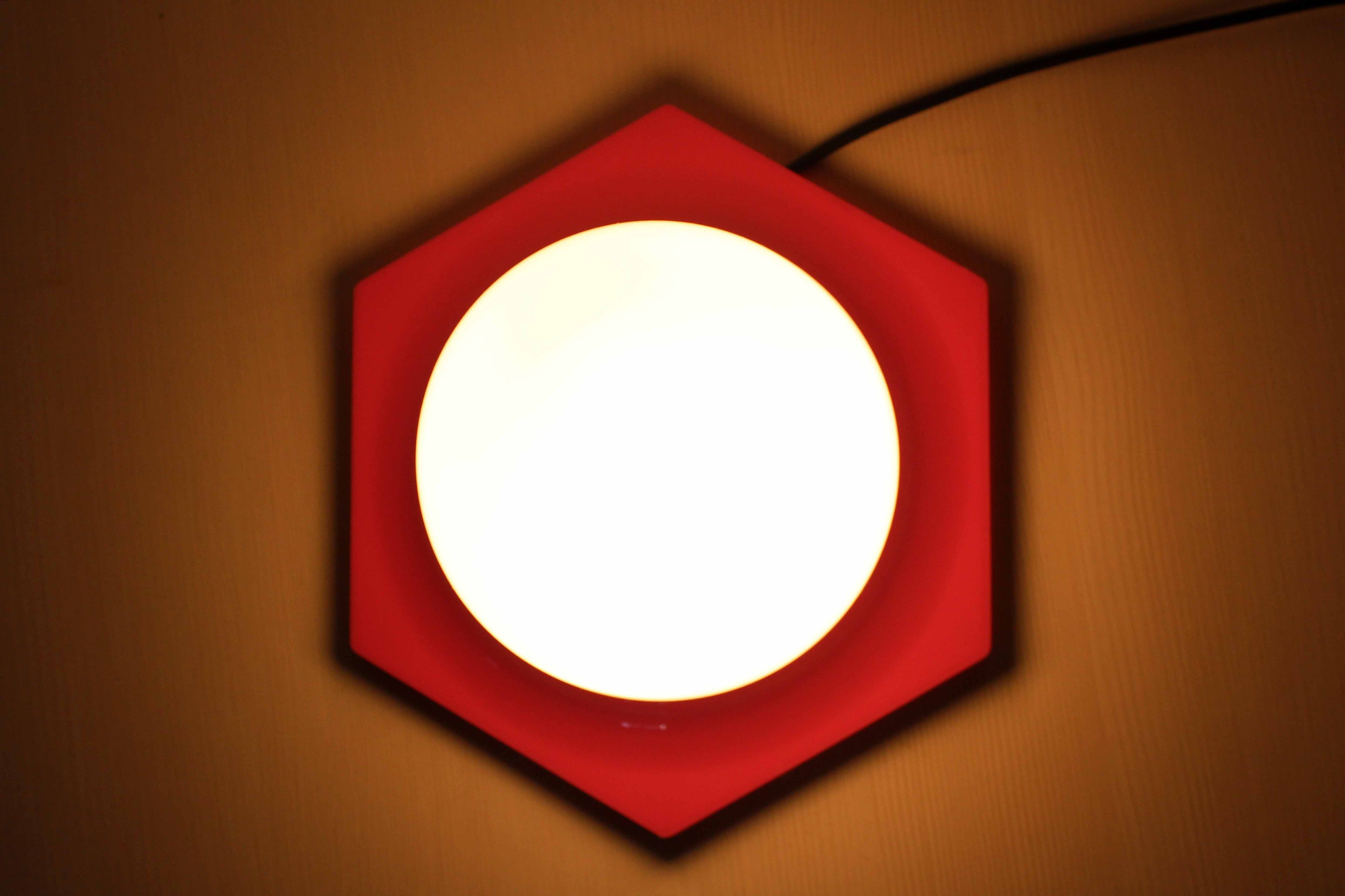 Wall lamp or ceiling lamp space age OWE from the 70s