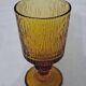 Vintage Codec Una Amber Stemmed Glasses