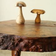 Side table, low brutalist tree stump.